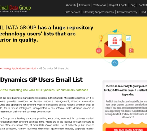 Email Data Group - Westerville, OH