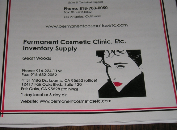 Permanent Cosmetic Supply - Sacramento, CA