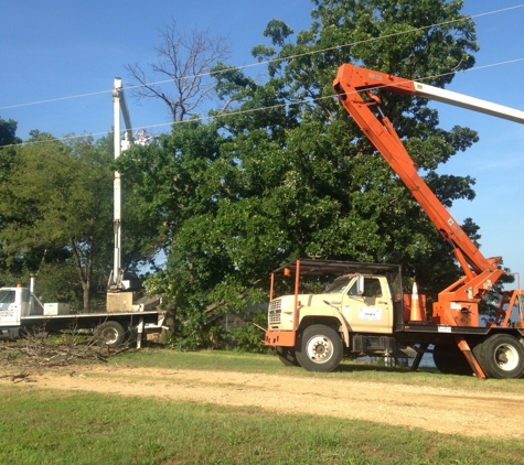 A 1 Tree Service LLC - Salina, OK. Arborist at work with equipment we use everyday.