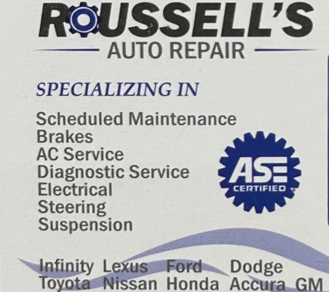 Roussell Auto Repair - Chandler, AZ