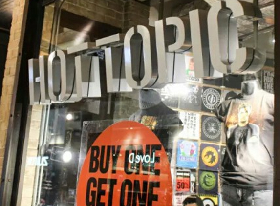 Hot Topic - Canoga Park, CA. Different band titles, find rock-inspired clothing lines.