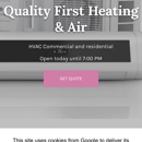 Quality First Heating & Air - Heating Contractors & Specialties