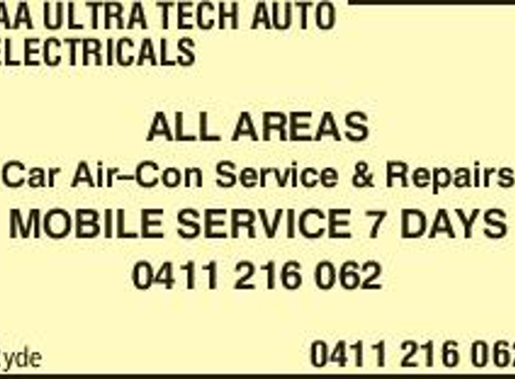 AAA Ultra Tech Auto Electricals - Ryde, NSW