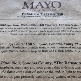 Mayo Family Winery - Glen Ellen, CA