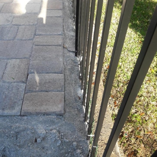 Curb Appeal Hardscaping - South Daytona, FL. fence hold in pavers