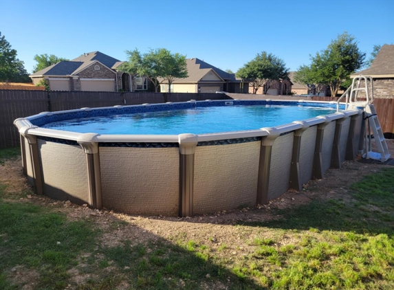 A-Tex Above Ground Pools, Spas, & Billiards - San Antonio, TX. Luis Castillo 18'x33' Coco Bay II