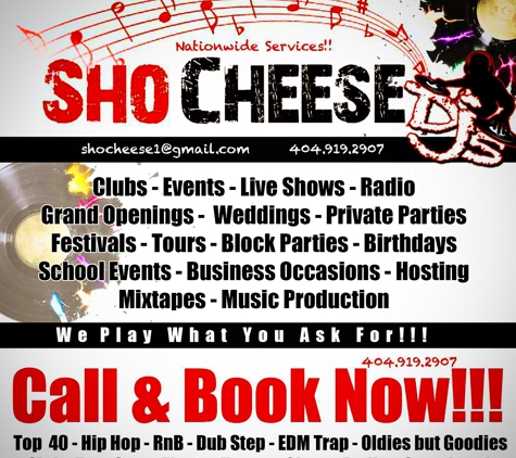 Sho'Cheese Entertainment LLC - Atlanta, GA