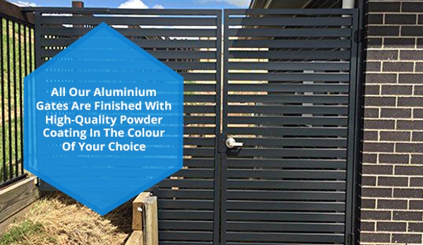 Quality Aluminium Fabrication - Burleigh Heads, QLD. All Our Aluminium Gates Are Finished With High-Quality Powder Coating In The Colour Of Your Choice