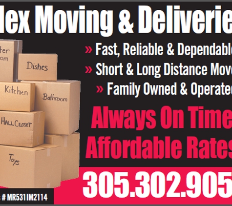 Alex Moving & Deliveries - Miami, FL. ALEX MOVING & DELIVERY INC.