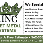 King Sheet Metal Systems