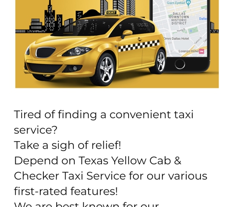 Texas Yellow Cab & Checker Taxi Service - Arlington, TX