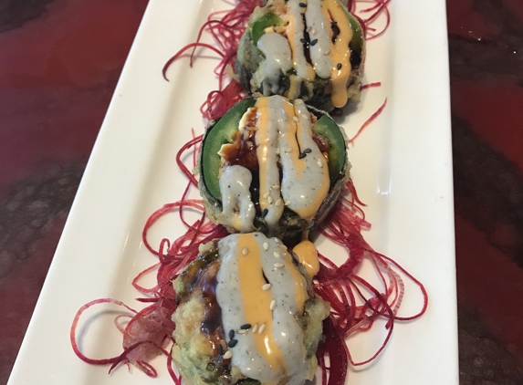 Yume Sushi & Grill - Scottsdale, AZ. The Heart Attack sushi roll. EXCELLENT!!