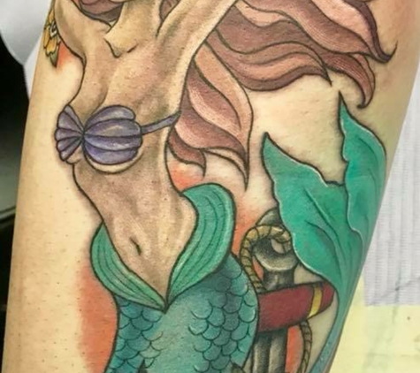 Skeleton Skin Tattoo - Mound House, NV. The little mermaid