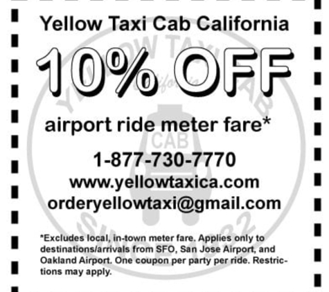 Yellow Taxi Cab California - Mountain View, CA