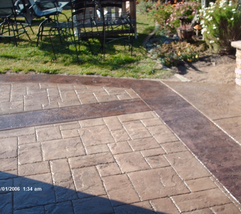 Aztech Concrete Construction - Santa Maria, CA. Stamped patio