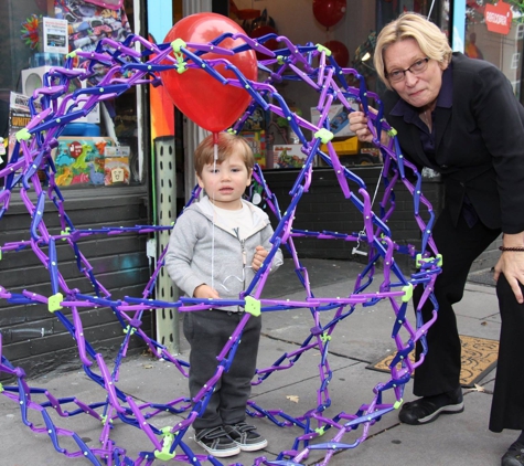 Roflcopter Toys & Gifts - Jersey City, NJ. Stan explores a Hoberman Mega sphere