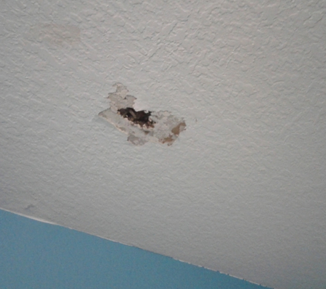 Concord Management - Maitland, FL. That hole was there for 2 month's because there was a leak in the roof.