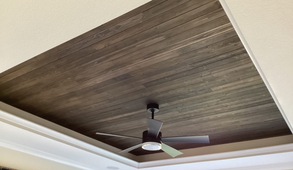 Mr. Handyman of Olathe Gardner - Olathe, KS. plank ceiling bedroom