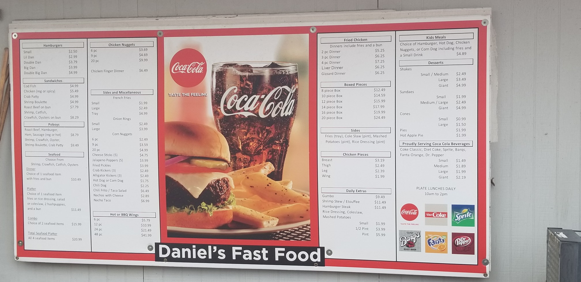 Daniel's Fast Food Bourg, LA 70343