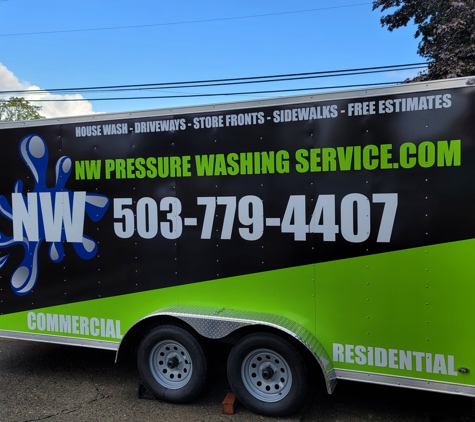 NW Pressure Washing Service - Salem, OR. Commercial Pressure Washing Trailer