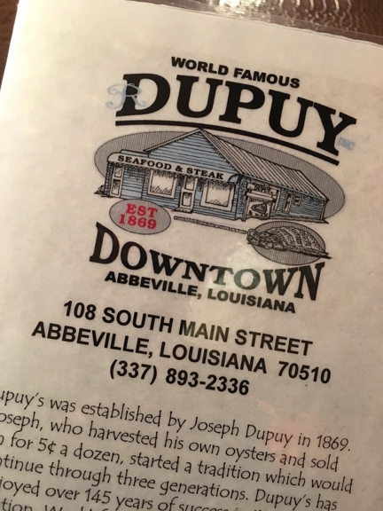 Dupuy's Oyster Shop - Abbeville, LA