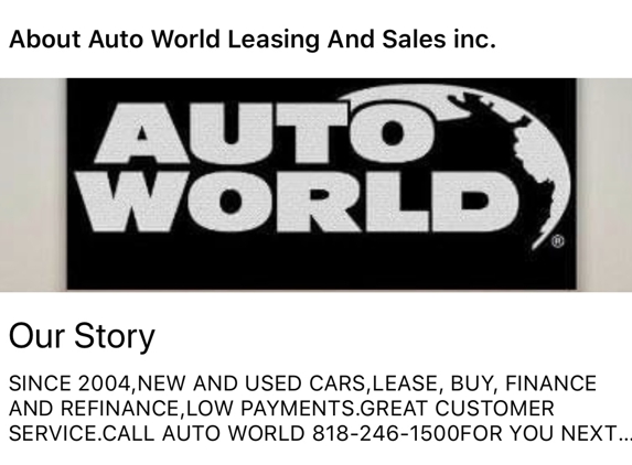 Auto World Leasing & Sales Inc. - Glendale, CA