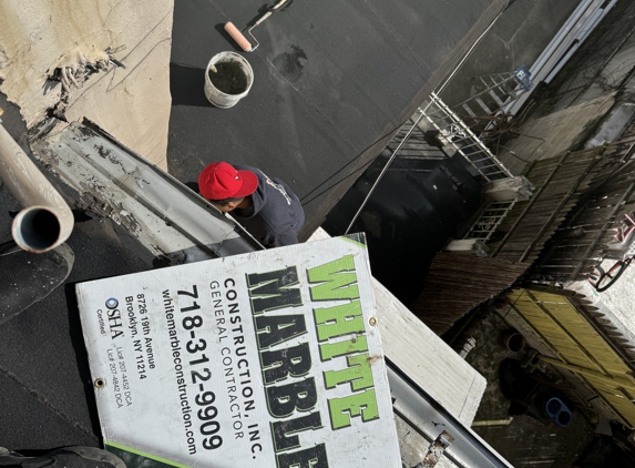 White marble construction inc - Brooklyn, NY. Roof repair