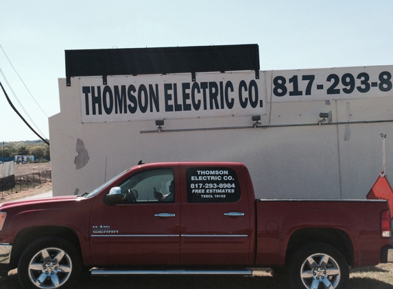 Thomson Electric - Fort Worth, TX. Ready to work.