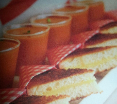 Culinary Delight Catering - Los Angeles, CA. Soup shooters with mini Sandwiches