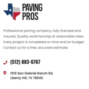 Paving Pro's - Asphalt Paving & Sealcoating