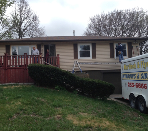 Martinek & Flynn Siding & Windows - Topeka, KS. Front of the house - After