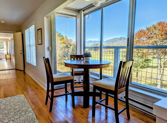 Bed and Breakfast at Asheville Farm - Leicester, NC. sunroom