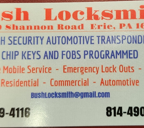 Bush Locksmith - Erie, PA