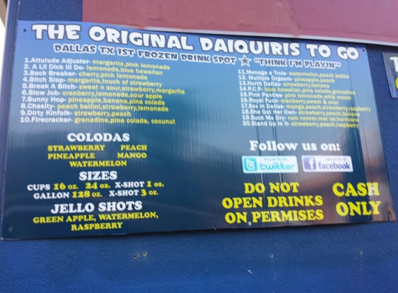 Daiquiris To Go - Dallas, TX