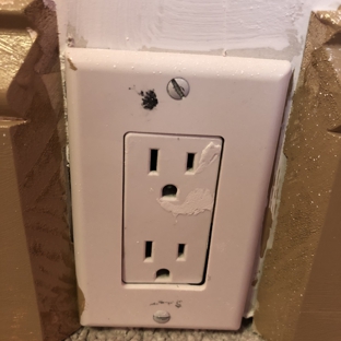 Jim Hicks Construction - Griffin, GA. paint and drywall on the socket covers