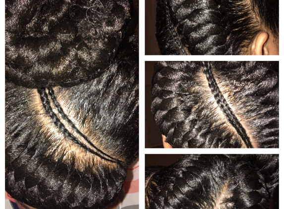 Sarata's African Hair Braiding - Charlotte, NC. Thank you Sarah for these wonderful fishtail braids.