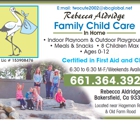Rebecca Aldridge Family Child Care