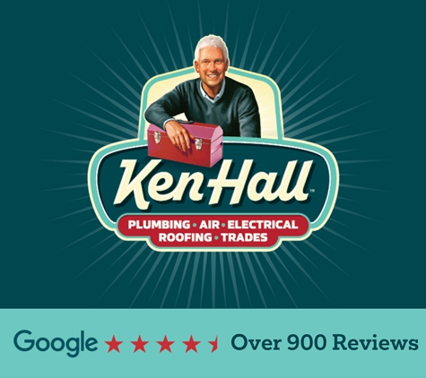 Ken Hall Plumbers. Google 4.7 Stars Rating Over 900 Reviews