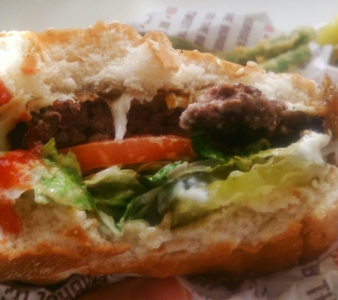 The Habit Burger Grill - Glendale, CA. Charburger with swiss cheese