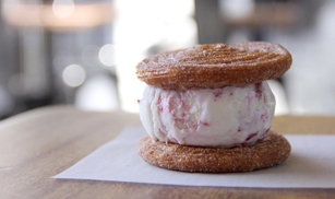 Churro Ice Cream Sandwich at Churro Borough in Los Angeles