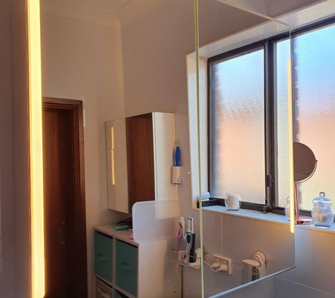 L & M Electrics Pty Ltd - Adelaide, SA. Lighted bathroom cabinet
