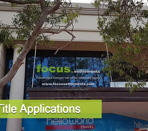 Focus Settlements - Joondalup, WA. New Title Applications