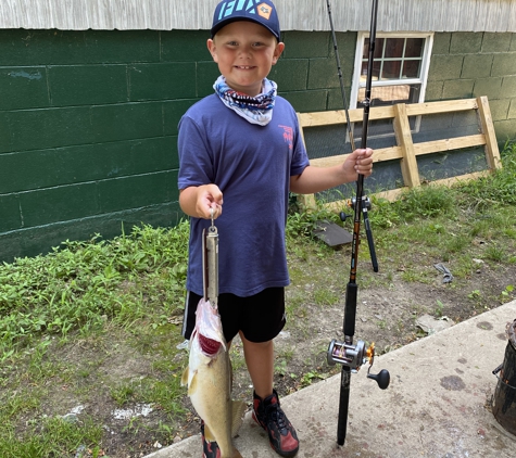 Bill's Hooks LLC - Dunkirk, NY. First walleye his gear come from bills hooks