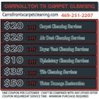 Carrollton TX Carpet Cleaning