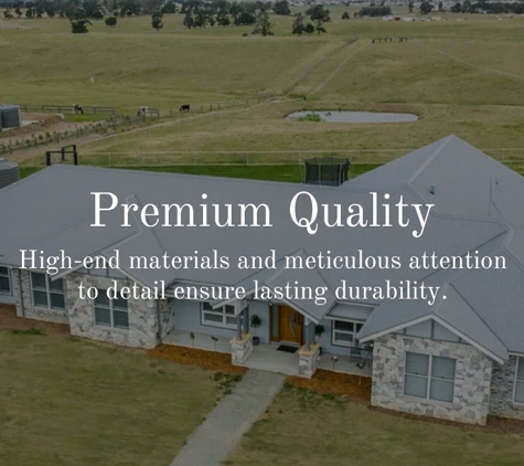 Hunter Valley Golden Edge Homes - Roughit, NSW. Premium Quality – High-end materials and meticulous attention to detail ensure lasting durability.