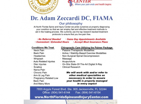 Dr. Adam Zeccardi DC, FIAMA - Jacksonville, FL