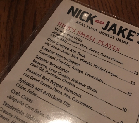 Nick & Jake's - Kansas City, MO