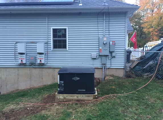 Accurate, Electrical Contractors. Installation of a 20 KW, Briggs and Stratton, automatic stand by generator.