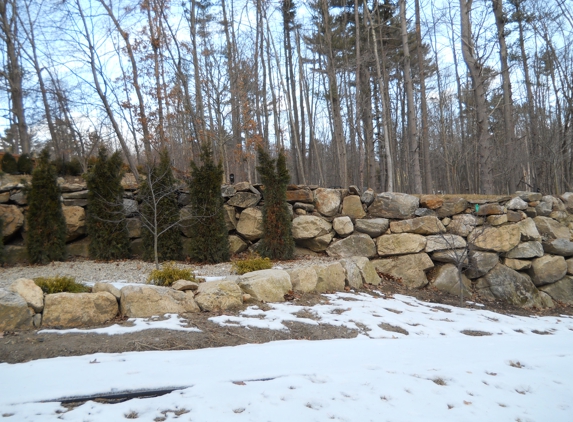 Sonny D Construction Inc - Bedford, NH. Boulder Retaining Wall