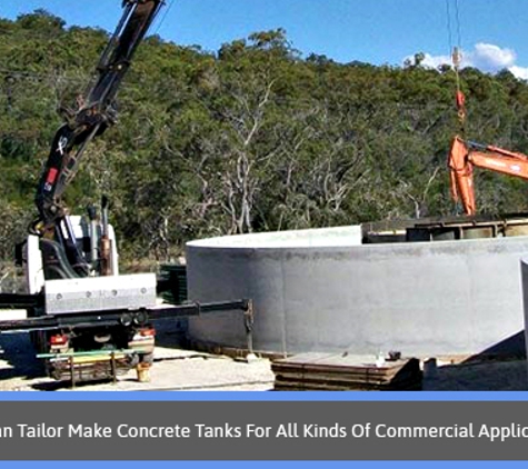 Toowoomba Concrete Tanks - Toowoomba City, QLD. We Can Tailor Make Concrete Tanks For All Kinds Of Commercial Applications